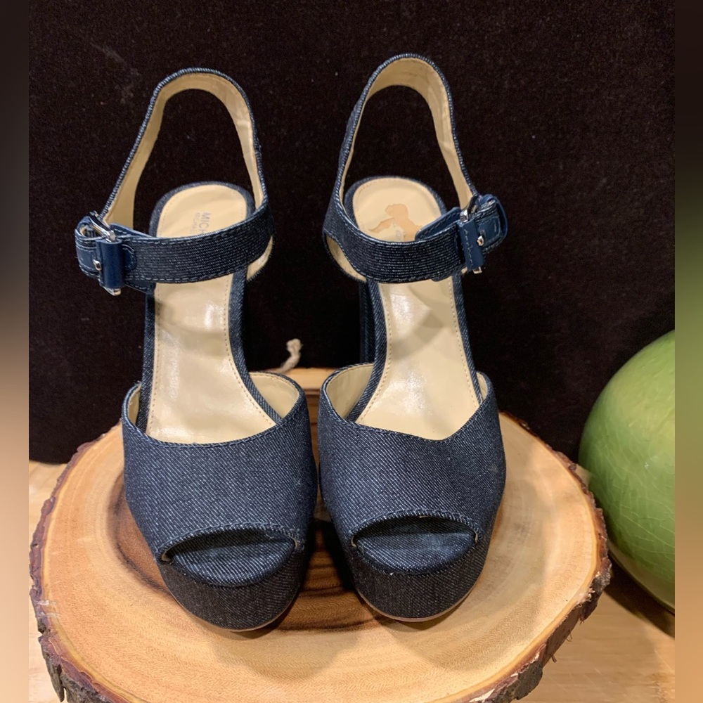 Michael Kors Denim Heels - Picture 5 of 9